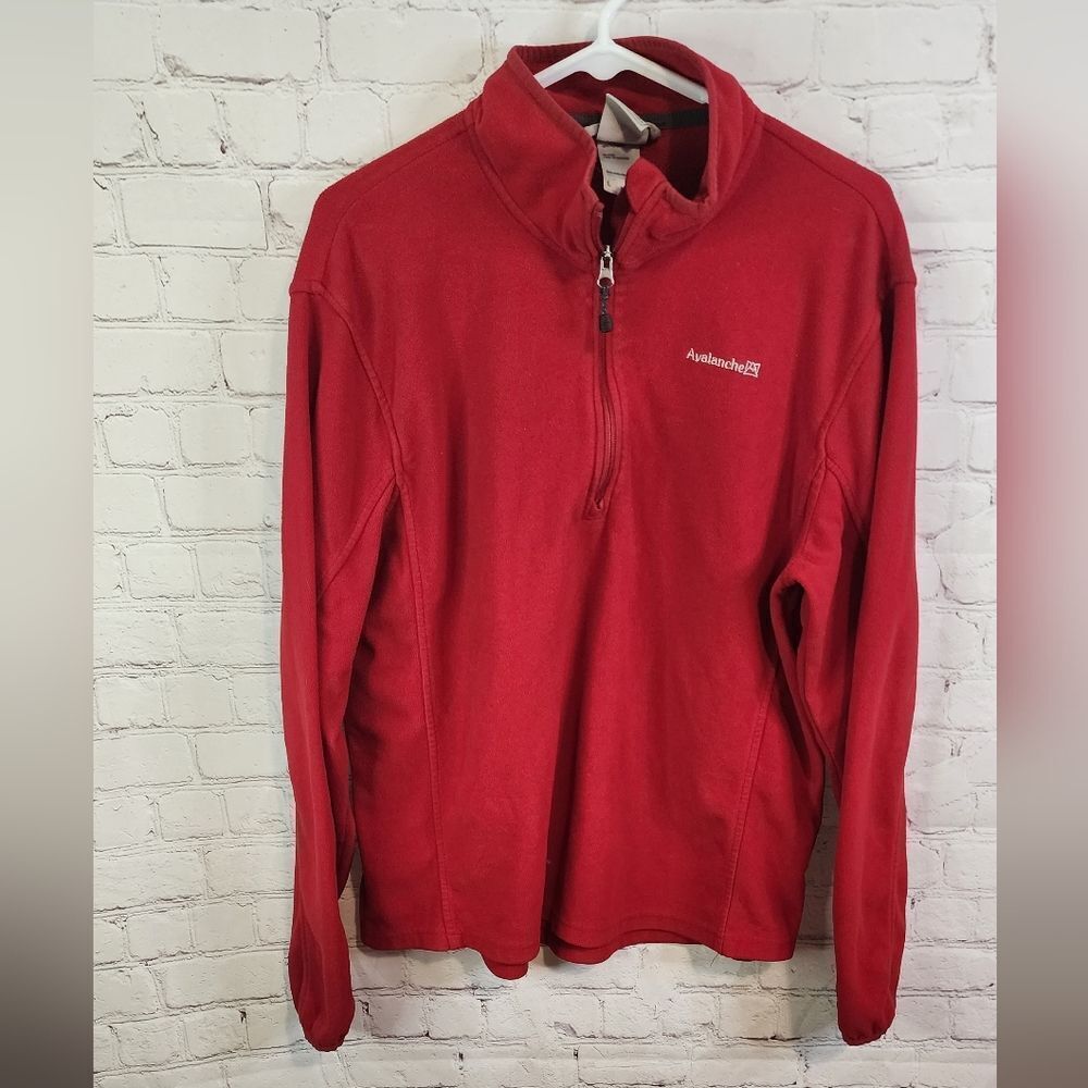 Men's Avalanche zip-up fleece sweater, size Large